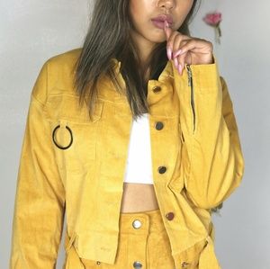 Corduroy Cropped Jacket